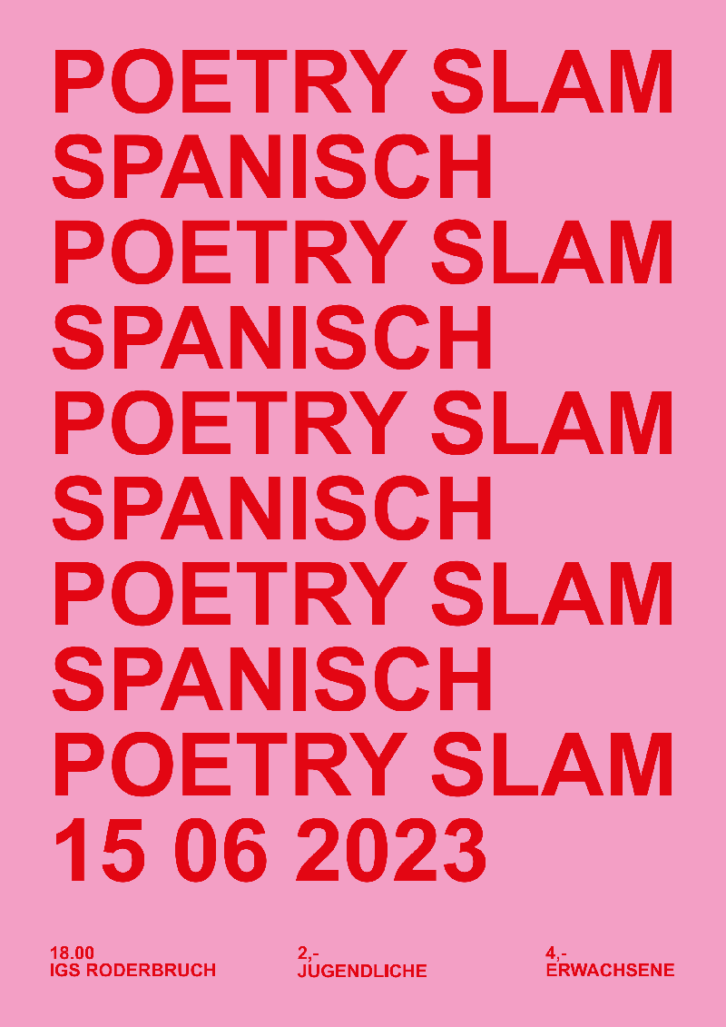 Poetry Slam Spanisch 1